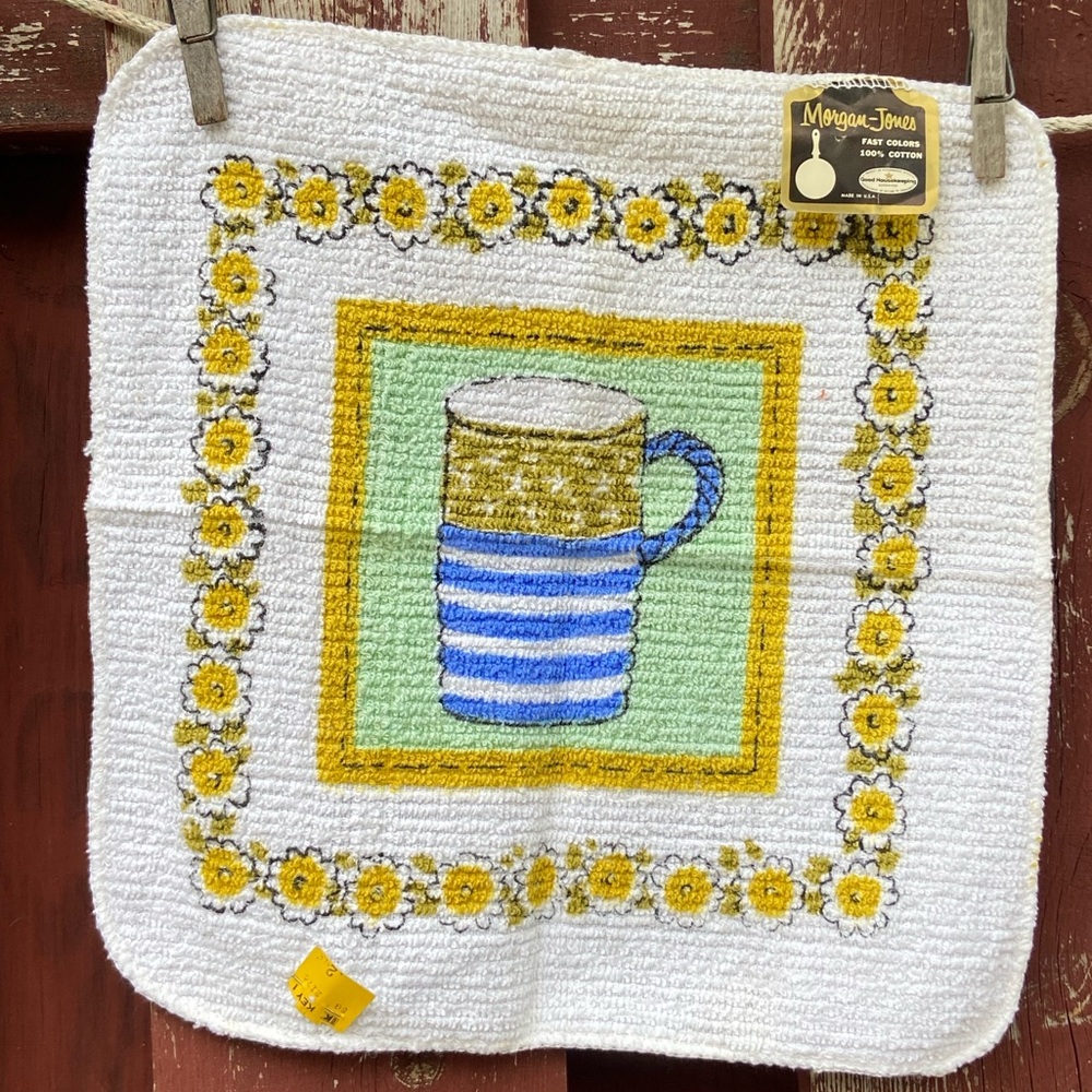 Vintage New Old Stock Terry Dishcloth